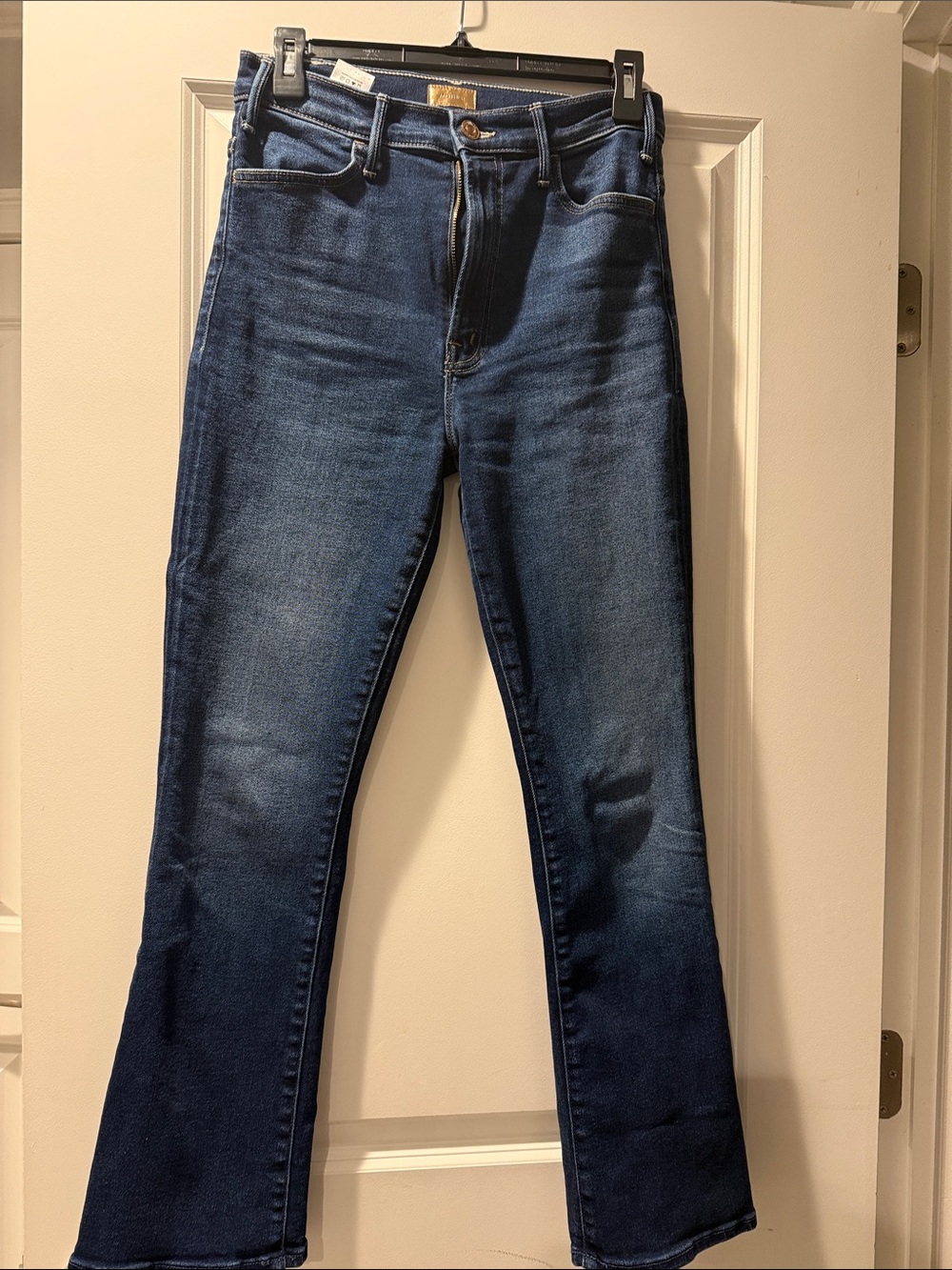 MOTHER Dark Indigo Stretch Bootcut Jeans